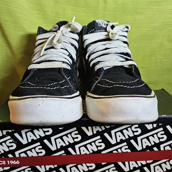 Vans ComfyCush SK8-Hi Black White Lace Up Lightweight Top Unisex Sneakers Shoes - Picture 7 of 12